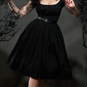 Pinup Girl Clothing Petite Jenny Skirt in black